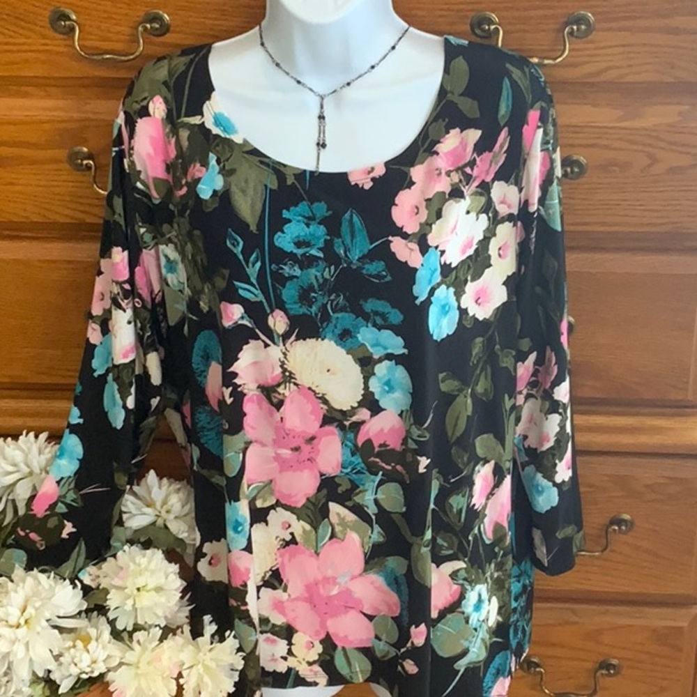 Floral Top By Alexa Rae NWT